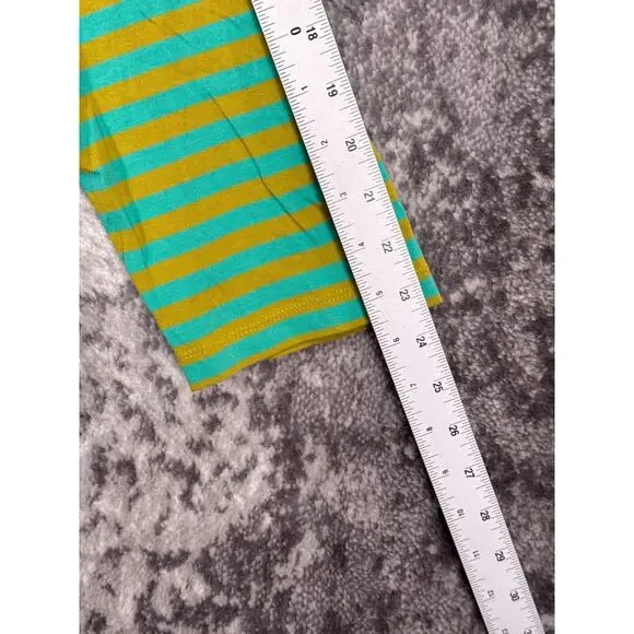 Gudrun Sjoden Top XXL Womens Organic Cotton Green Striped Long Sleeve Tunic - Picture 5 of 8